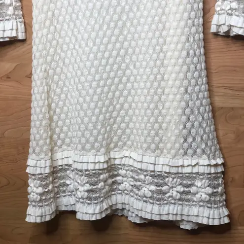 Sophie Max XL Jr. Long Sleeves Ivory Lace dress