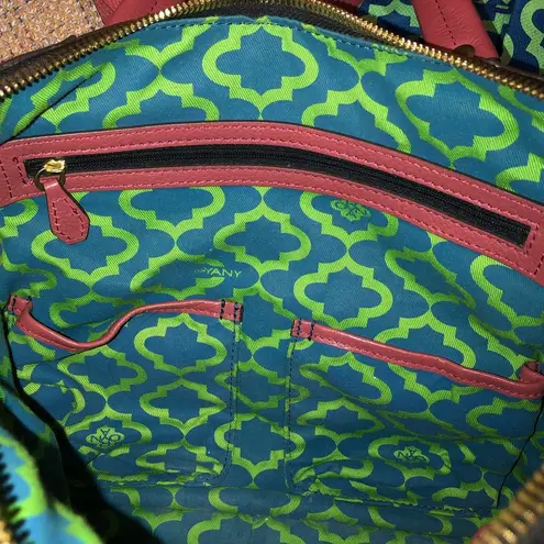 orYANY Dusty Rosy Tumbled Leather Top Handle Crossbody Strap Satchel