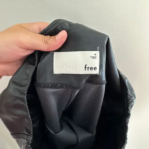 Wilfred Free - Aritzia Daria Pant Faux Vegan Leather Leggings Black