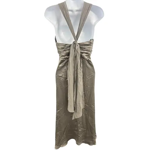 Donna Ricco New York Dress Size 8 Sleeveless Grey Formal Party Cocktail Career