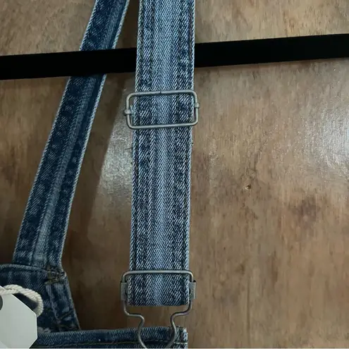 DL1961 NWT Florence Burrow Mid-Rise Skinny Overalls Jeans Size 26