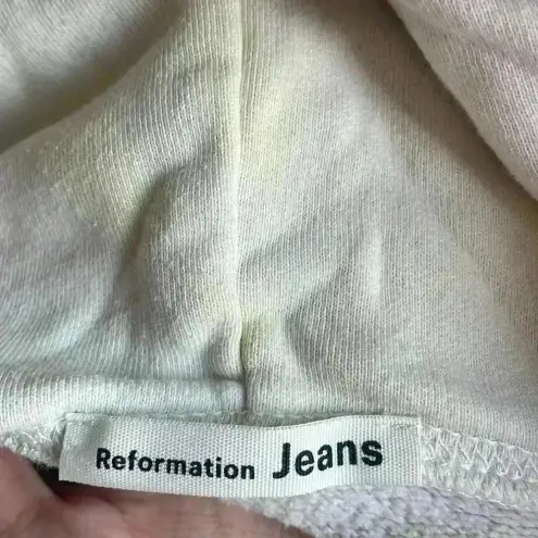 Reformation  Tanner Tie Dye Hoodie in Creamsicle‎ Pink White