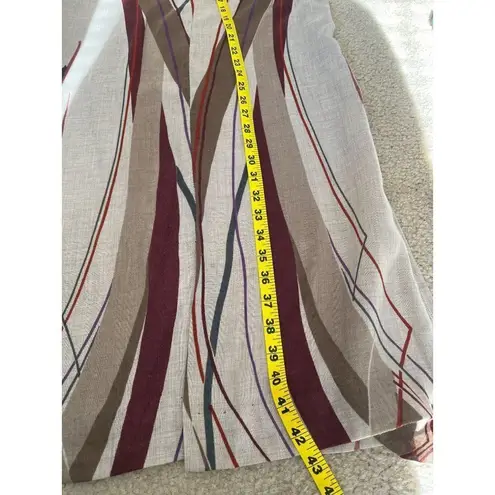 Vintage 70s Mary Martin Florida brown long sleeve tunic western maxi dress M Size M