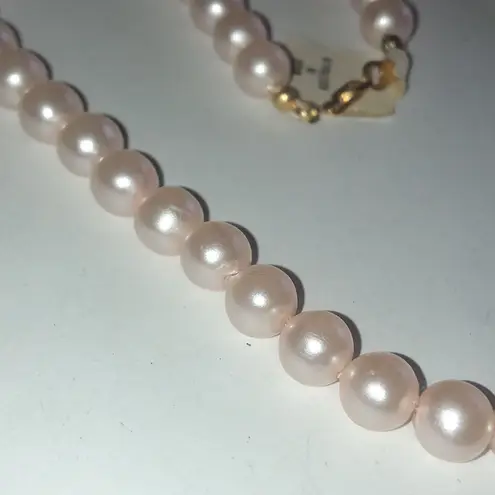 Vintage Elegant Pink Faux Pearl Classic Boho Necklace