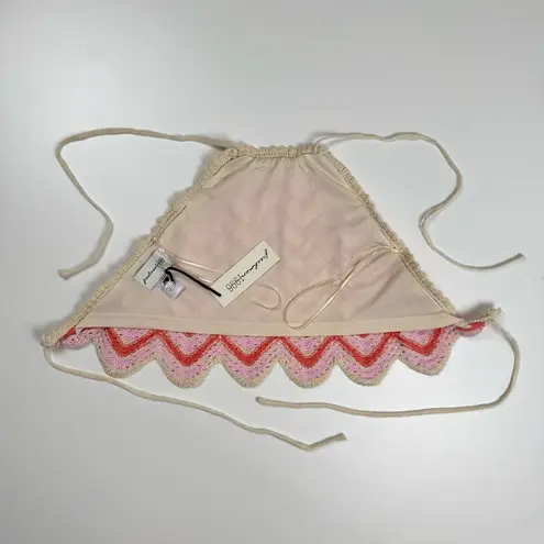Freshman 1996 Pink Crochet Halter Top & Mini Skirt 2 PC Set Sz XS Boho Festival