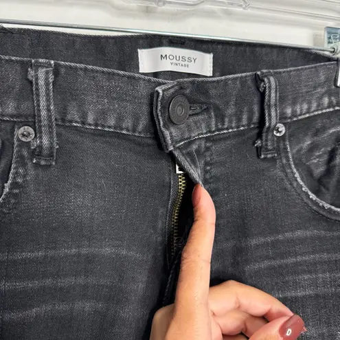 MOUSSY VINTAGE Velma Skinny Jeans Washed Black Size 29 Designer Denim