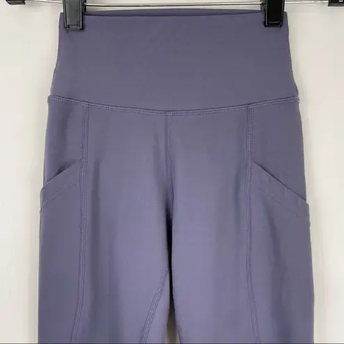 p'tula P’tula Alainah Pocket Leggings 23” Slate Purple Athletic Sz Small