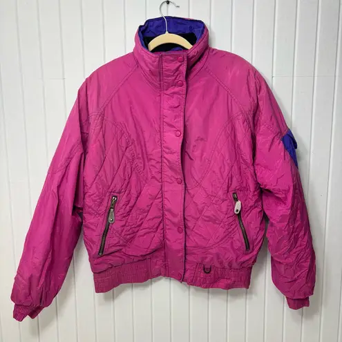 Helly Hansen Cevas Helly Hansen Vintage Pink and Purple Ski Jacket Size L