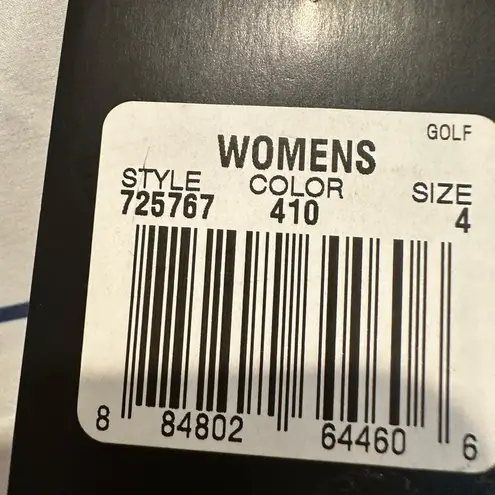 Nike NWT  Gold shorts size 4 in white and navy stripe