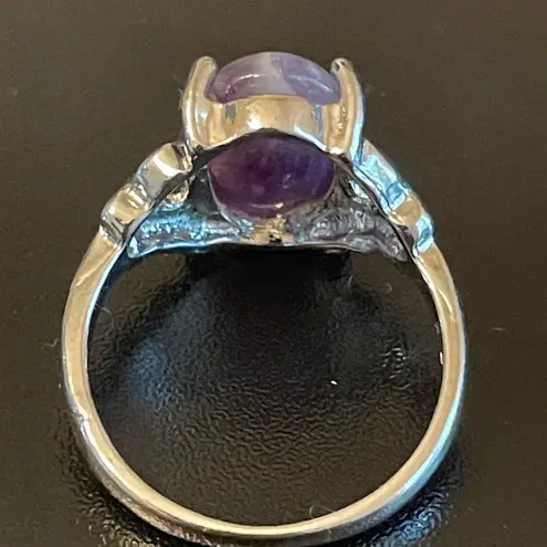 Amethyst Size 8.5 purple S925 silver ring