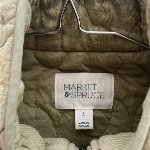 Market & Spruce Olive Quilted Jacket