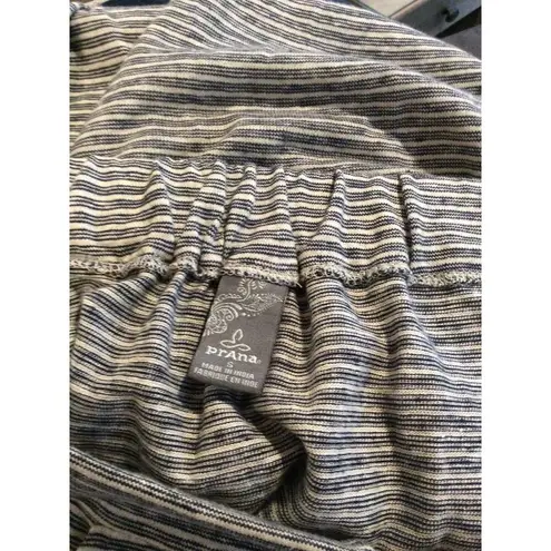 prAna Small S Midi Striped Skirt Pockets Hemp Organic Cotton