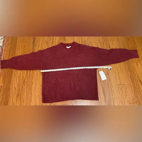 Time And Tru - Women'sā burgandy Hacci Knit Pullover Sweatshirt Size XXL