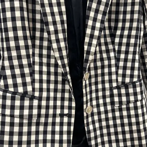 Banana Republic  Gingham Blue & White Blazer