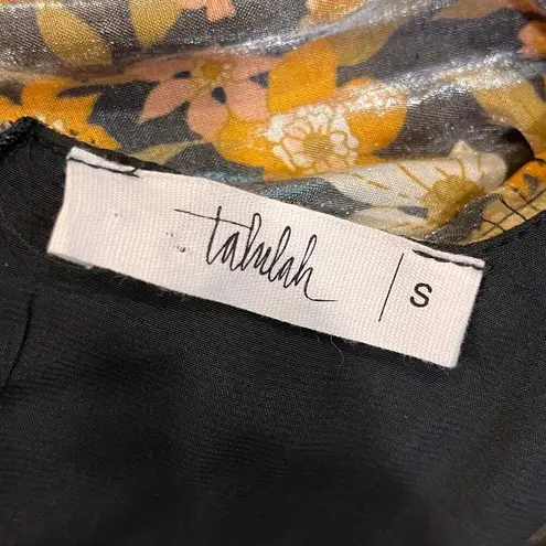 TALULAH Floral S Babydoll Dress Silky Boho Style Fairy Core y2k 90’s feminine