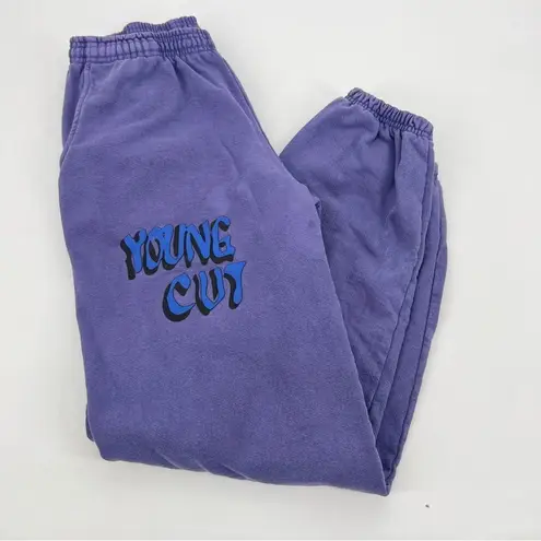 Maison Chateau Rouge Patalon Young Cut Violet Sweatpants Unisex (flaws) L Purple Size L