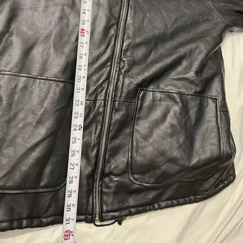 Vintage Marc Mattis Women’s Black Leather Jacket Double