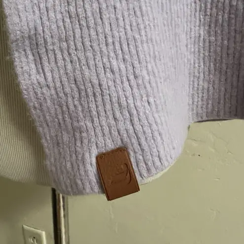 Fabletics Women’s Wool Cashmere Blend Thick Knit Scarf Purple Lavender Winter