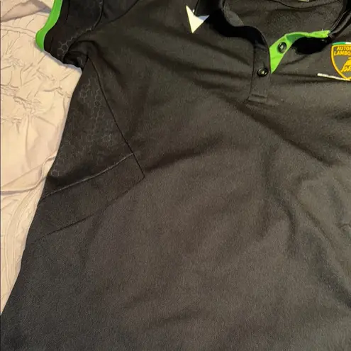 2025 macaron Automobili Lamborghini Squadra Corse Women's Team Polo Shirt NWOT Black Size M