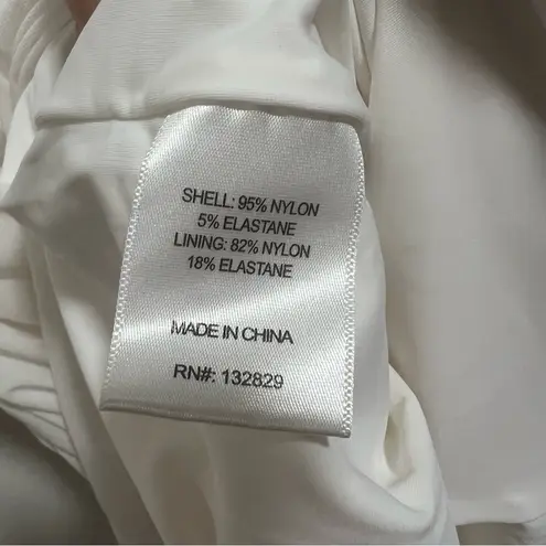 Michael Costello NEW NWT X Revolve Hilary Ruched Gown In Ivory - Image 10