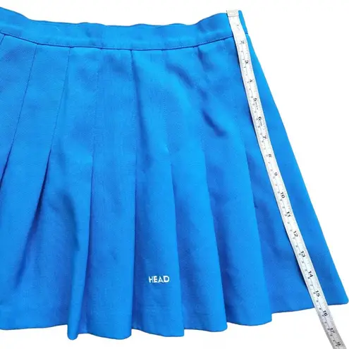 Head VTG  Sportswear Mini Skirt Womens 12 Blue Pleated Tennis 90s Y2K