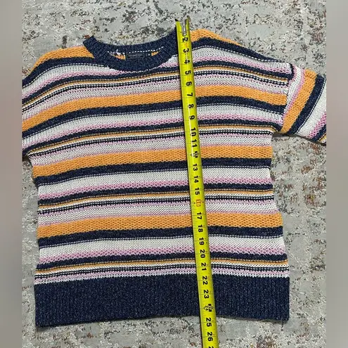 Vineyard Vines  novelty stripe crewneck sweater colorful knit size medium