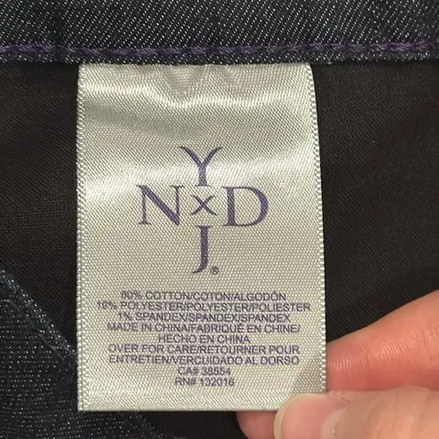 NYDJ Women’s Denim Bermuda Shorts Classic Tailored Design Dark Wash Size 16