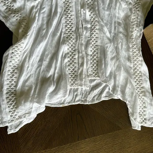 Elan Cover Up with Tie Front, Medium, White, $89