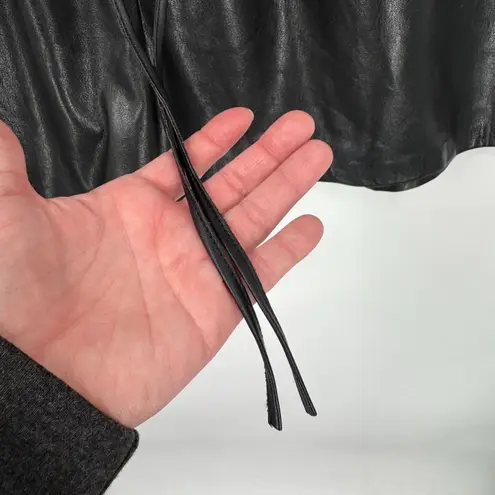 Good American  Better‎ Than Leather Drawstring Short Womens 4 XL Black High Waist