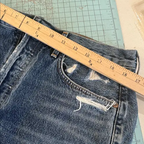 AGOLDE  Blue Distressed Mini Skirt