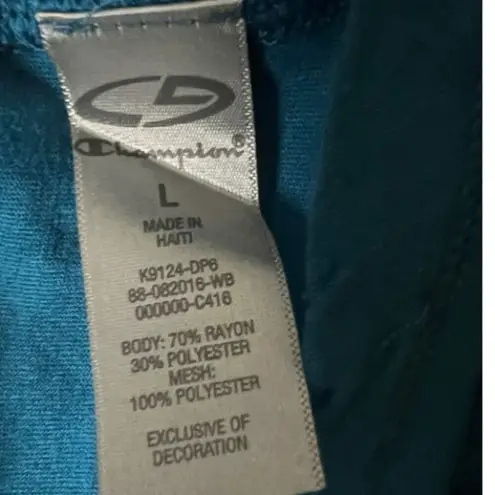 C9 Champion Champion C9 Blue Graphic Spin Open Back Athletic Sporty Sleeveless Tank Sz L