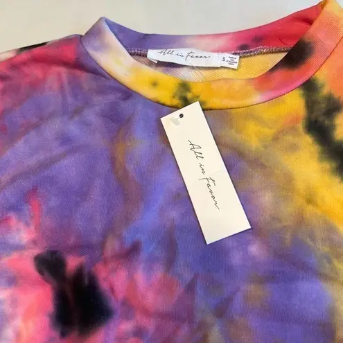 All in Favor All In Favor Tie Dye Pullover Sweatshirt Multicolor Womens - Image 5