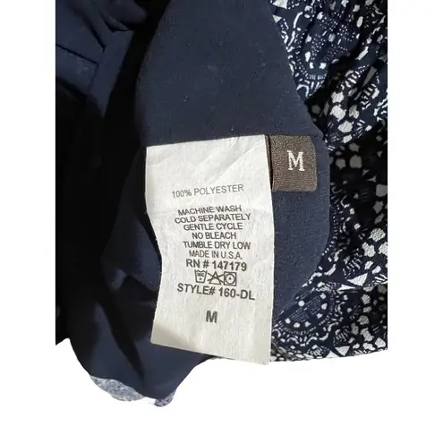 Allison Joy Evereve One Shoulder Ruffle Romantic Dress Size M Boho Midi Flounce