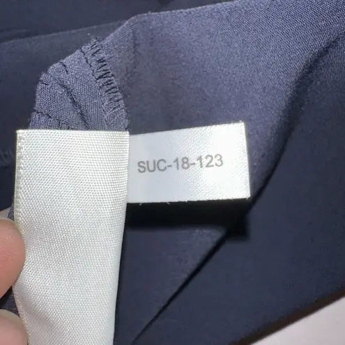 MM.LaFleur The Foster Cigarette Pant PowerStretch Dark Navy Minimalist Sz 16