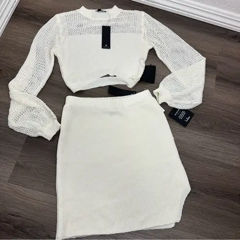 Double the Delight Ivory Knit Two