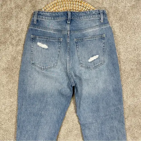 Vervet  The Alyssa 90’s Vintage Straight Denim Distressed High Rise Blue Jeans 26