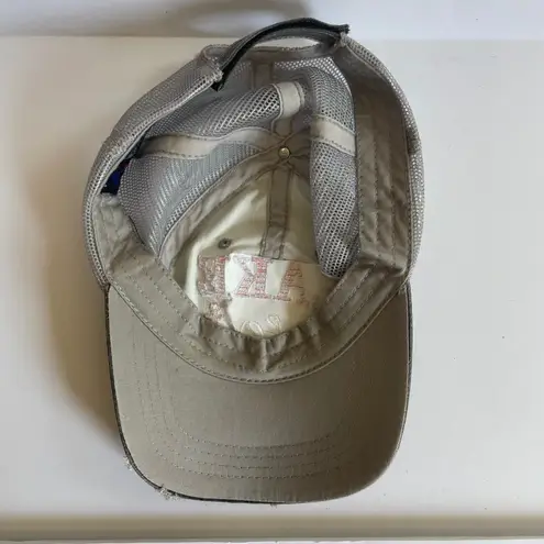 Lake Life Trucker Hat Gray Pink Anchor Embroidered Distressed Baseball Cap Mom