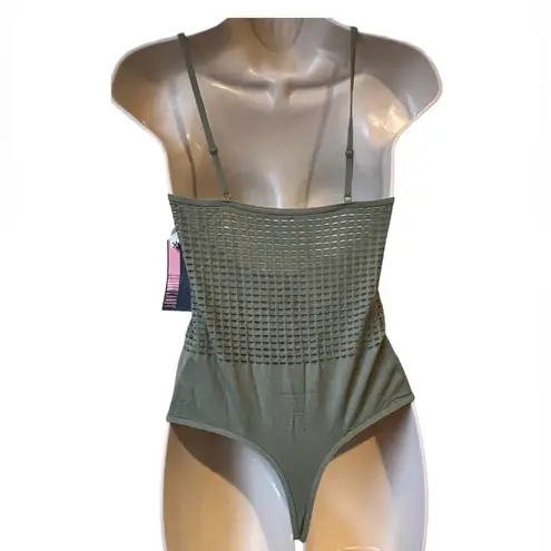 Cotton Candy Olive Green Spaghetti Strap Bodysuit Women’s Size Small/Medium NWT