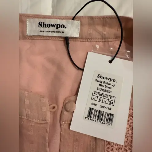 Showpo Pink Lace Ruffled Smocked Sundress Size 2