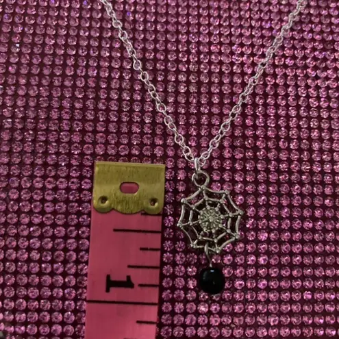 Boutique Witch Halloween Costume Necklace Spiderweb Familiar Horror Supernatural Pet goth