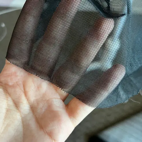 Black Lace Babydoll Top Fairy Grunge Y2K 2000s Gothic Coquette Small