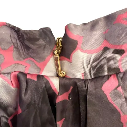 Juicy Couture  Pink Gray White Floral Layered Mini Bubble Tulle Skirt Size 4