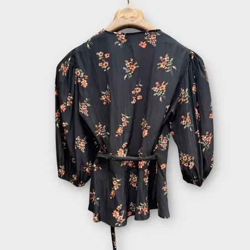 margaret o'leary Nora Floral Wrap Top