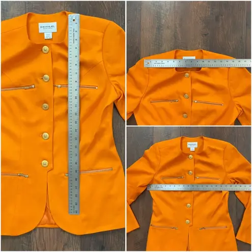 EMANUEL UNGARO 100% wool blazer and skirt set, size 6/40