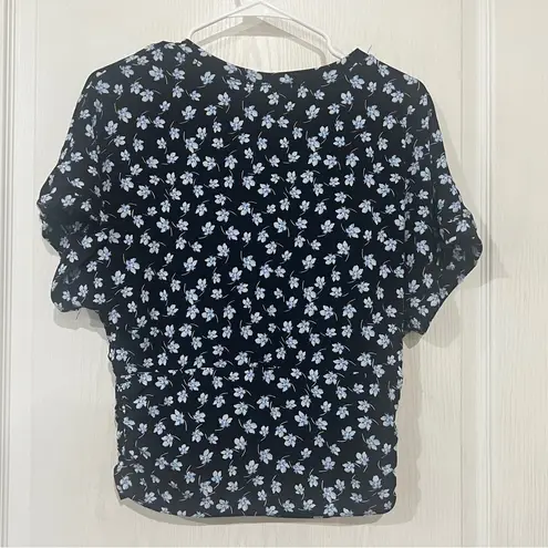 Cynthia Steffe FINAL PRICE NWT  Floral Black Top