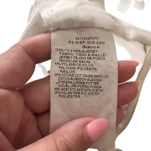 WEEKEND MAX MARA Textured One Button Blazer White Medium