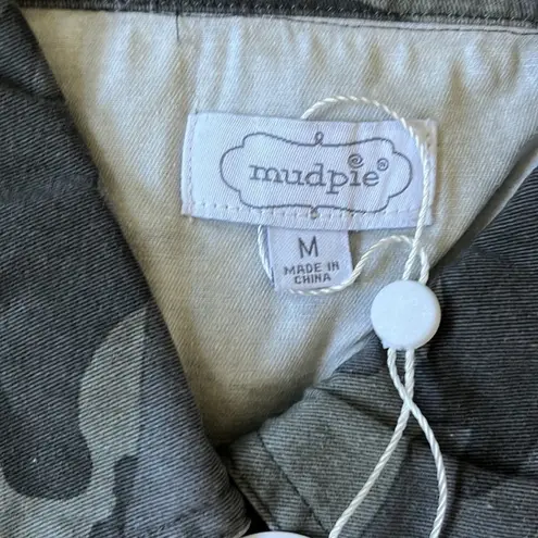 Mud Pie Women’s Oversized STERLING GREEN CAMO SHACKET size Medium