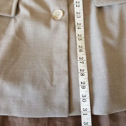 ZARR Collection Jacket Blazer Size 14 Women's Beige Work Wear Office Career Multiple