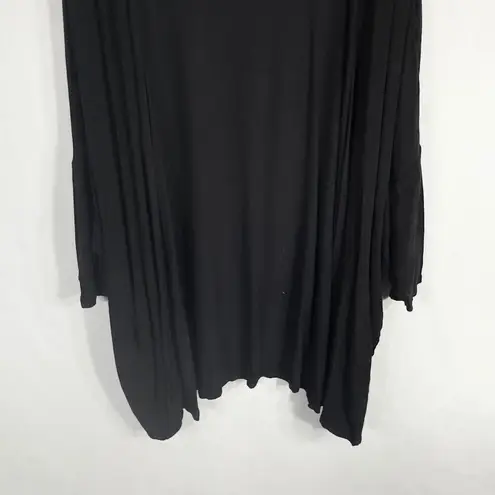 Lane Bryant  Plus Size 26 28 Shrug Cardigan Sweater Open Solid Black Light 188