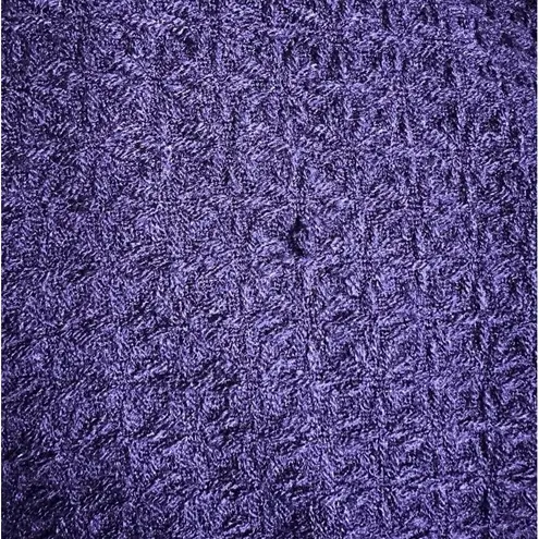 Coldwater Creek Womens Deep Purple Lined Zip Pocket Blazer Professional Chic